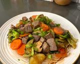 A picture of step 8 of Vietnamese Crispy Flat Noodles (Phở Áp Chảo).