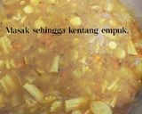 Gambar langkah 5 resipi Bubur Pedas Sarawak.