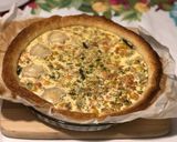 Foto del paso 7 de la receta Quiche de salmón y espárragos. Semana 37 de embarazo!