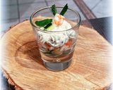 Une image de l'étape 2 de 💚Verrines de crevettes avec sa mousse de menthe💚.