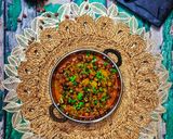 A picture of step 7 of Chana Masala.