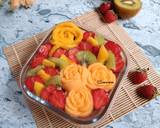 Cara Membuat Puding lapis buah hias 7