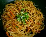Foto langkah ke 3 dari resep Mie Gomak Siram Bumbu Kacang #PR_dibumbukacangin.