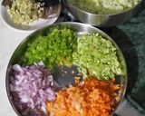 A picture of step 1 of Veg momo.