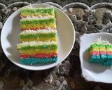 Foto langkah ke 10 dari resep Rainbow Cake.