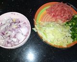 A picture of step 3 of Chinese Pulao.