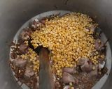 A picture of step 2 of Chana daal gosht.