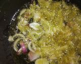 A picture of step 4 of Chole puri.