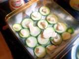 Calabacitas keto con tocino preparadas en microondas