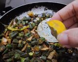 A picture of step 7 of Bhindi ki sabzi.