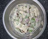 A picture of step 2 of Malai Paneer Tikka.