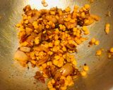 A picture of step 1 of Dal Soya sabji.