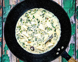 A picture of step 15 of Methi Matar Paneer Malai.