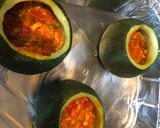Foto del paso 7 de la receta Bomba de calabacín relleno de verduras y pollo
