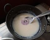 A picture of step 3 of Bechamel Sauce/ white Sauce.