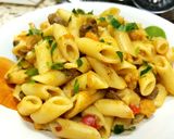Pas rețetă Paste cu carne de vită în sos de legume 4 fotografie