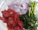 A picture of step 1 of Alu fry 😋.