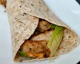 A picture of step 3 of My Char grilled Chicken in a wrap 😋.