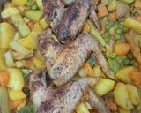 صورة لخطوة 3 من وصفة خضار فى الفرن🫛🥕🧅🧄