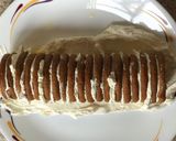 A picture of step 6 of Ginger biscuit log cake.