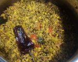 A picture of step 5 of Sprouted moong sabji with Roti.