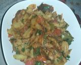 A picture of step 10 of Masala Aloo.