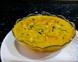 A picture of step 3 of Methi malai matar ki sabzi.