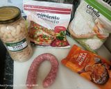 Foto del paso 1 de la receta: Judía blanca, verduritas y longaniza en salsa tikka masala