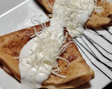 Sonkás sajtos palacsinta fokhagymás joghurttal gluténmentesen recept fázis 5 fotója