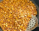 A picture of step 3 of Kandi Podi/Andhra Lentils Powder.