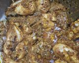 A picture of step 5 of Gobhi gosht.