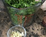 A picture of step 2 of Keto Friendly Kale, Bell Pepper, Mushroom Quiche.