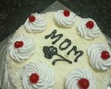 A picture of step 8 of White forest cake.