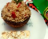 A picture of step 4 of Coconut rice.