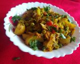 A picture of step 5 of Cabbage ki sabzi.
