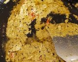 A picture of step 3 of Mustard Bhindi Masala.