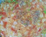 A picture of step 2 of Jhat pat omelet.