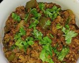 A picture of step 7 of Mutton Qeema, Green Bell Pepper And Onion.
