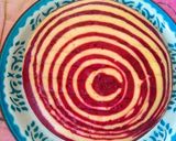A picture of step 3 of Chocolate red velvet zebra cake.