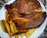 Foto del paso 4 de la receta: Tomahawk con papas y batatas fritas