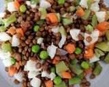 Foto del paso 7 de la receta: Ensalada de Lentejas, Verduras y Burrata