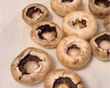 A picture of step 1 of Crispy Stuffed Mushrooms in the Air Fryer.