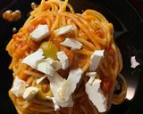 Arrabbiata spagetti recept fázis 2 fotója