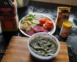 A picture of step 1 of Vegetable stuffed cheese grilled sandwich.