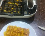 A picture of step 7 of Savoury Waffles Pudla Waffles.