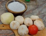 Gombapörkölt rizzsel recept fázis 1 fotója