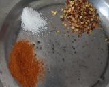 A picture of step 1 of Red Chilli oil.