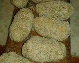 Foto del paso 6 de la receta: Croquetas de papa rellenas con jamón y queso 🌹