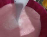 A picture of step 2 of Roohafza and milk sharbat.