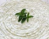 A picture of step 4 of Mom's Tzatziki with Mint and a Secret Ingredient 😉.